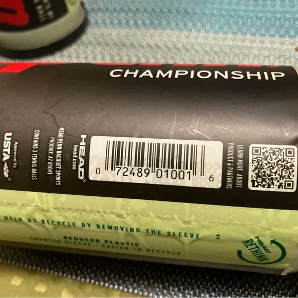 Head Tennis Ball Canisters - Red and Black - Picture 3 of 5